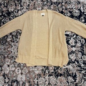 Universal Thread Tan Open-Front Cardigan Sweater